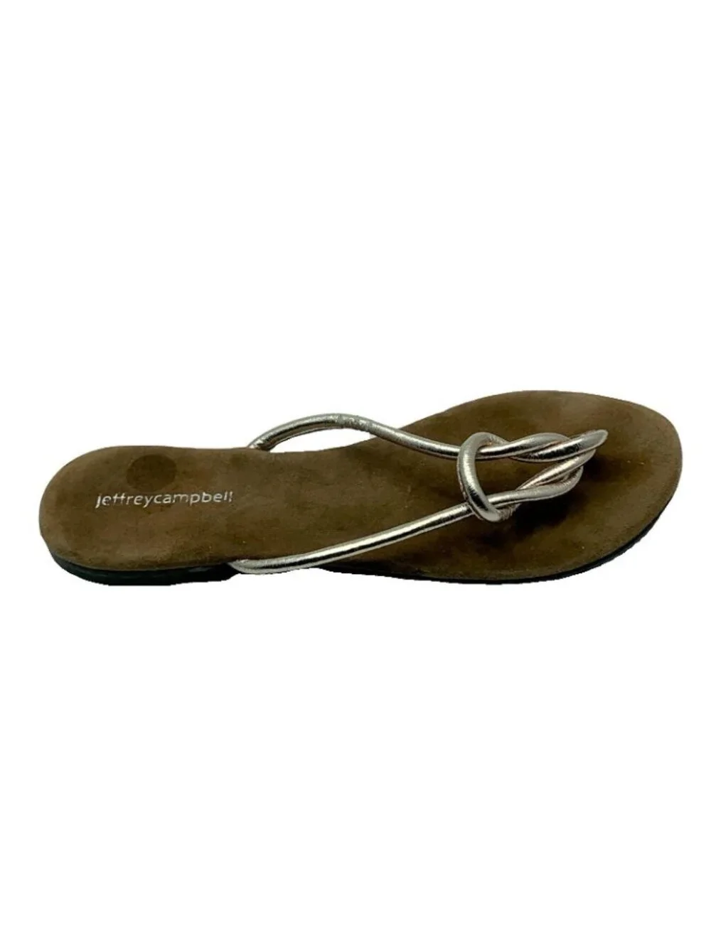 Jeffrey Campbell Womens Tan & Silver Sandals Size 6
